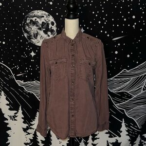 American Eagle button down over shirt